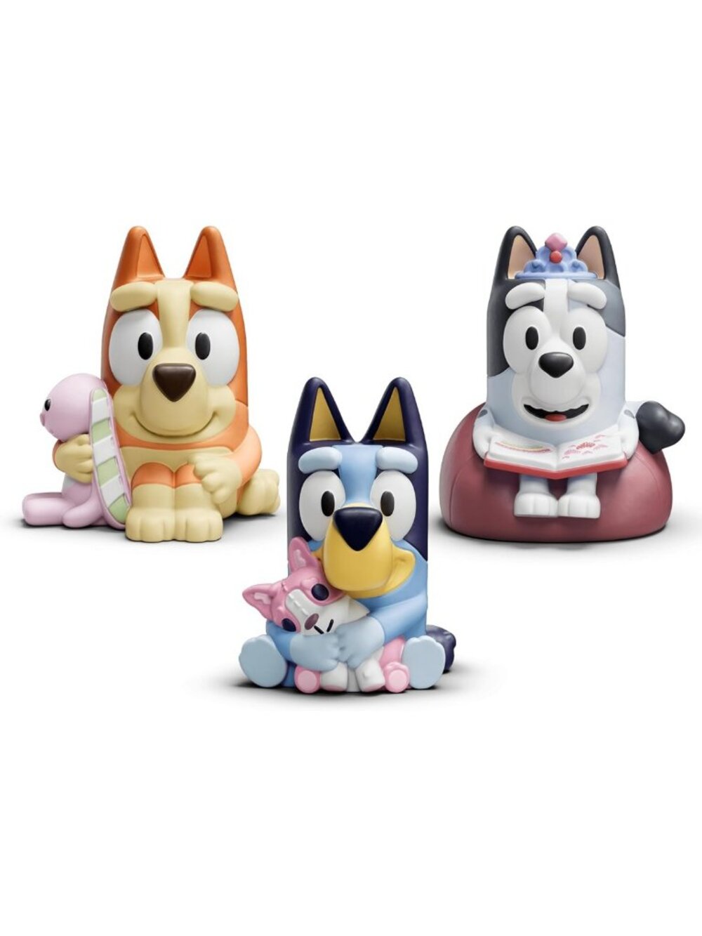 Bluey Audio Toy Figurine Set - 3 Pack with Bluey, Bingo & Muffin Characters